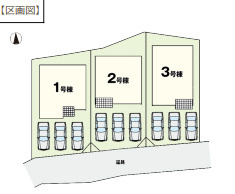 KIP高崎市上小鳥町2期の区画図|1号棟のご案内です。