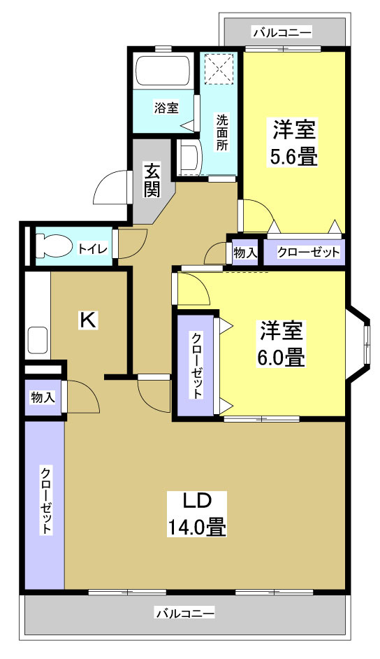 ボヌールの間取り