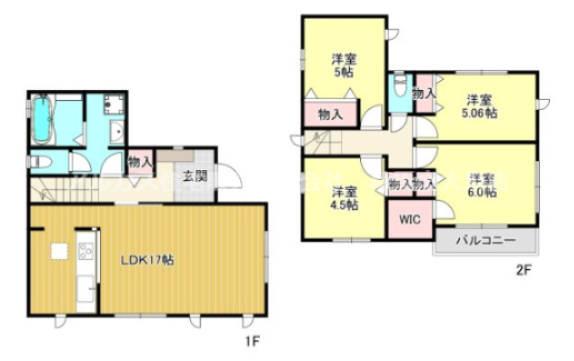 新座市栄5丁目　新築一戸建　西武池袋線　大泉学園の間取り