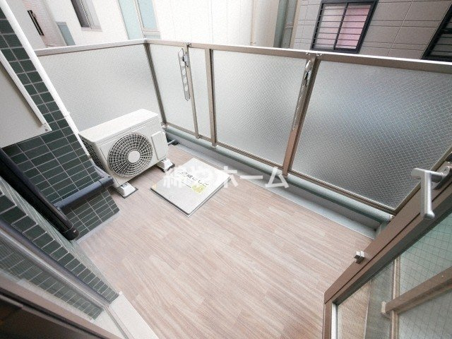 プレサンス玉造駅前ルージュのバルコニー|広々としたバルコニーです