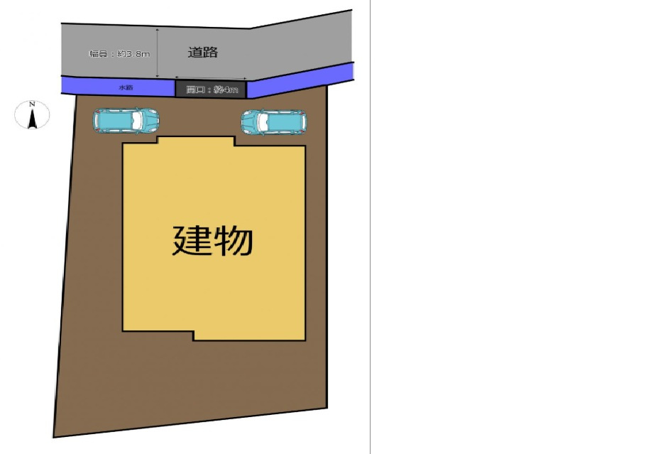 八代市松江町中古戸建の区画図
