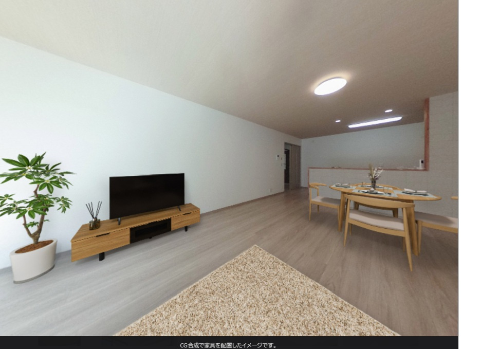 八代市松江町中古戸建の居間・リビング