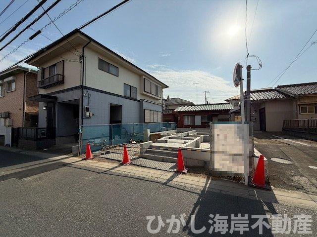 茅ヶ崎市菱沼3丁目　新築戸建の外観|12月3日撮影　建築中　現地外観