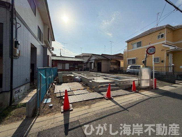 茅ヶ崎市菱沼3丁目　新築戸建の外観|12月3日撮影　建築中　現地外観