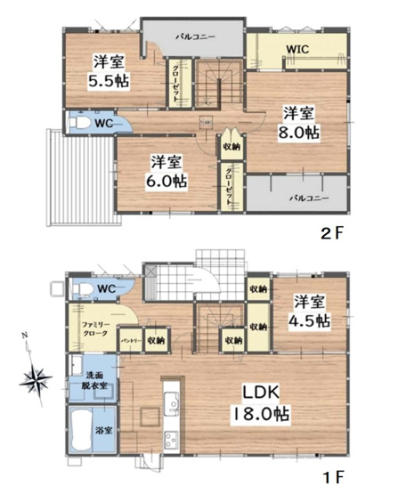 【間取り】 | 春日市天神山4丁目1期　1号棟（全1棟）【仲介手数料無料・0円】 | 平日、土日祝日もお好きな日時にご見学可能です。お気軽にお問合せ下さい。