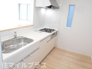 【キッチン】 | 郡山市城清水新築一戸建て2棟 | お料理しやすいキッチンです