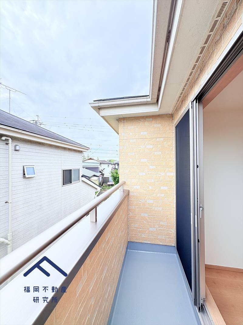 小郡市寺福童　戸建てのバルコニー