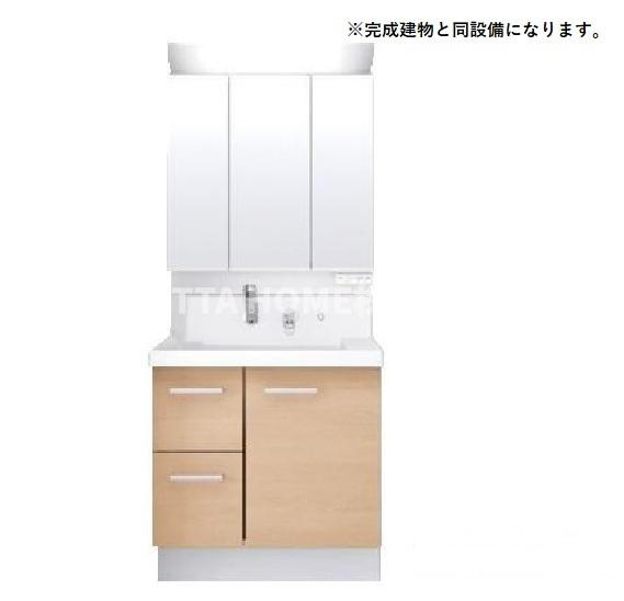 メゾン・シャトンⅡの洗面所|【完成イメージ】シャワー付き洗面台を搭載しています☆