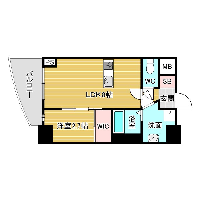セレニテ天六ミラクの間取り