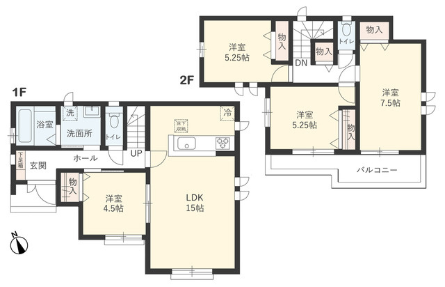 【間取り】 | Ｓｕｍａｉ－ｔｏ国立市泉０４