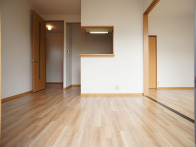 【居間・リビング】 | レジデンス・ノヴァＢ | 対面キッチンです♪