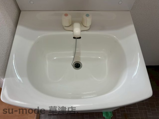 【洗面所】 | ハイツ大沢 | コンパクトで使いやすい洗面所