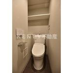 【トイレ】 | ＳＳ．ＦＬＡＴ北品川 | 落ち着いた色調のトイレです