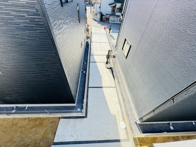 松戸市上矢切新築戸建【南部小学校：10分】の展望|バルコニーより道路側眺望