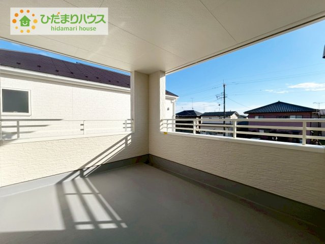 いわき市平下平窪1期　新築戸建　1号棟のバルコニー