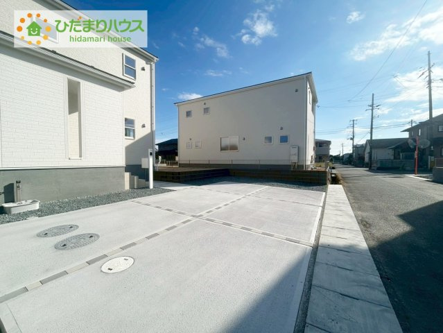 いわき市平下平窪1期　新築戸建　1号棟の駐車場|マイホームなら駐車場代がかかりません。しかも、自宅の駐車場で洗車が出来ます！今までコイン洗車に行っていた手間も省けて、節約にも繋がります(^^♪