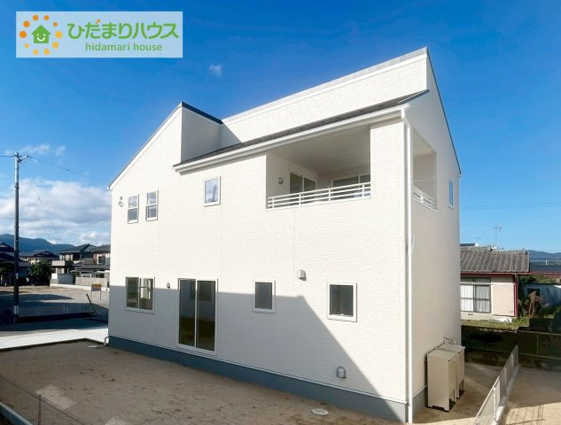 いわき市平下平窪1期　新築戸建　1号棟の外観|洗練された美しさが生まれる、スタイリッシュな外観です(^^)/