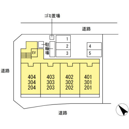 グローリーヒルズ２の地図
