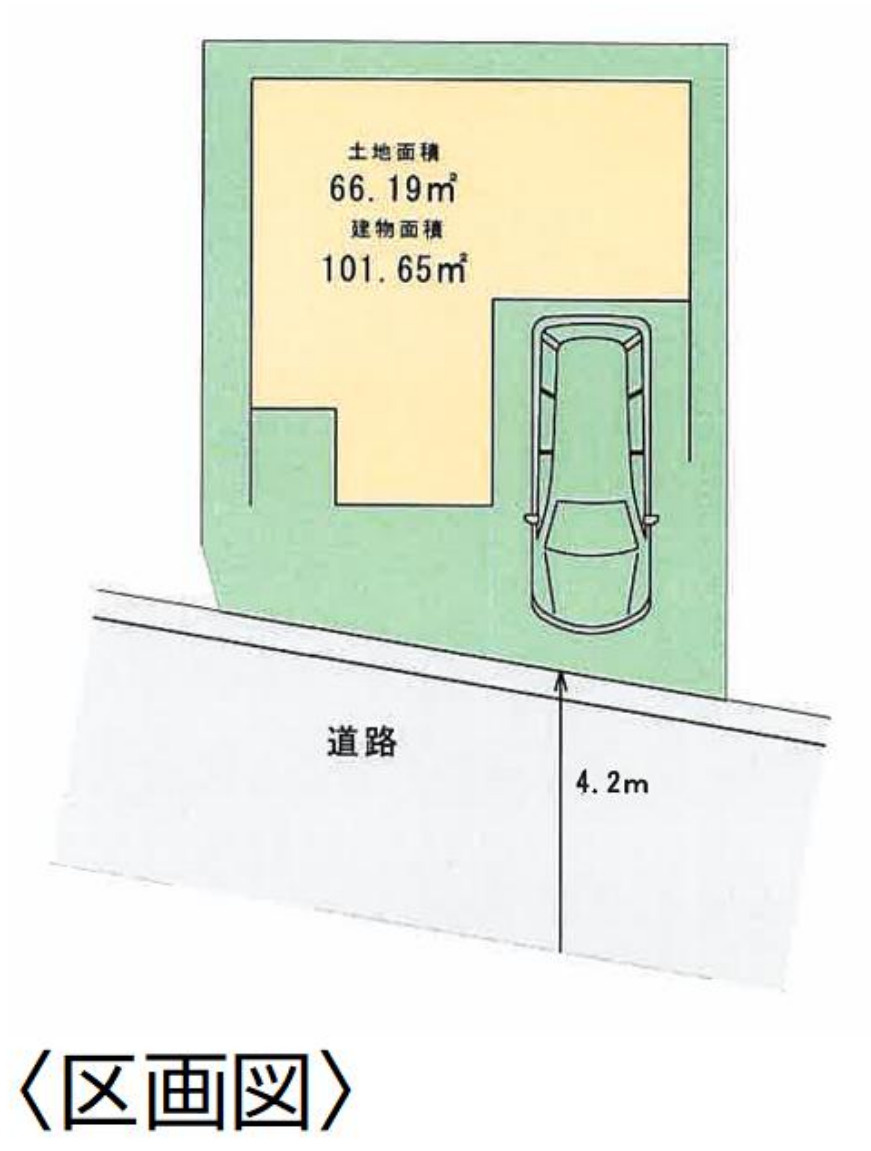 横浜市保土ヶ谷区岩崎町 中古戸建て【仲介手数料無料】の区画図