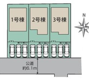 宇都宮市六道町 2期 全3棟の間取り|〇2号棟〇
3（4）LDK+マルチエントランス+2WIC
マルチエントランスの土間とLDKに一体感を持たせ、アウトドア空間を演出！