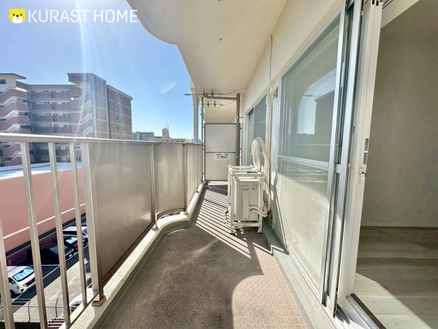 マンハイム五条　5階のバルコニー