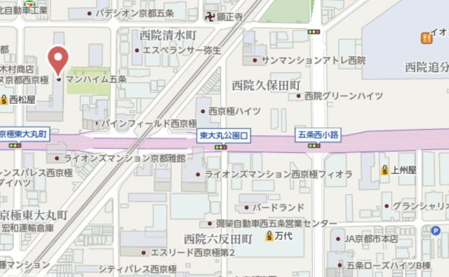 マンハイム五条　5階の地図