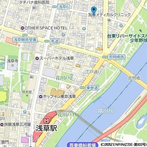 ＣＡＶＡＮＡ浅草の地図