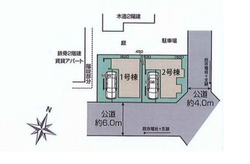 さいたま市北区宮原町2丁目　4期　新築一戸建て　ブルーミングガーデン　02の区画図|2号棟