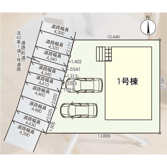 苅田町富久町　第５の区画図| 