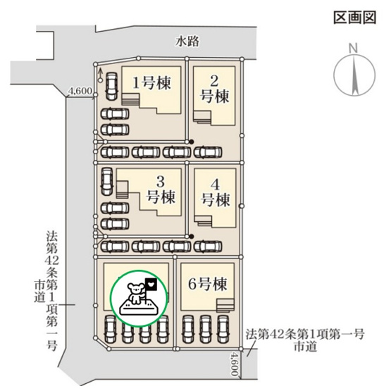 【区画図】 | 高崎市石原町　新築住宅