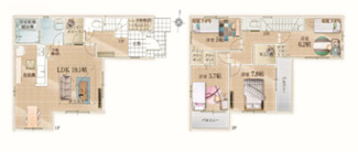 【間取り】 | 習志野市東習志野六丁目　新築分譲住宅３号棟 | 習志野市東習志野６丁目　３号棟　４LDK