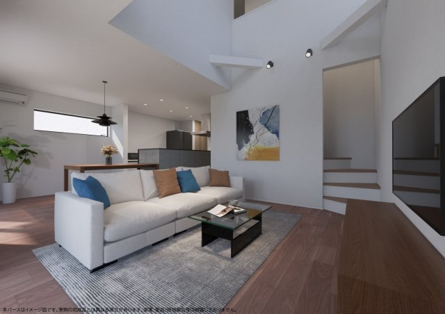 DAIE TERRACE – 光と風に包まれる、やすらぎの住まいの居間・リビング