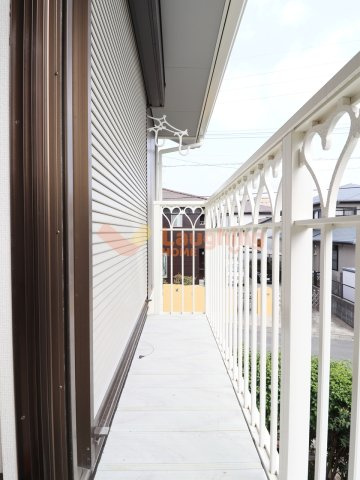 グリーンハイツ大善寺のバルコニー|外からの目が気にならないバルコニーで洗濯物が干せます