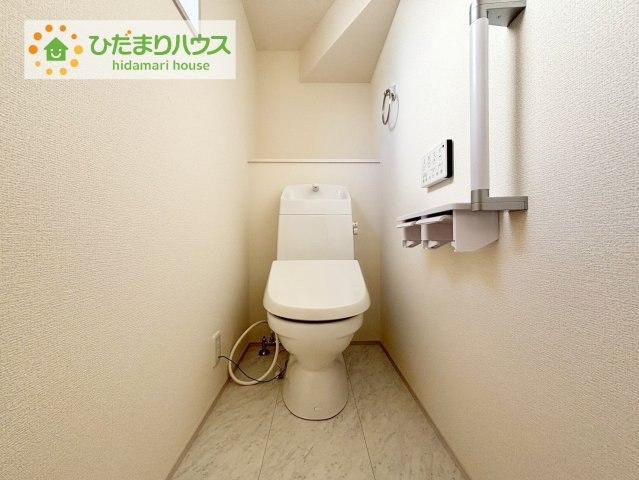 いわき市平下平窪1期　新築戸建　3号棟のトイレ|トイレは1F、2F共に完備！取り合いになることがありませんね(^^)/