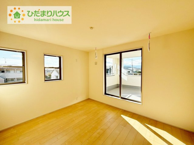 いわき市平下平窪1期　新築戸建　3号棟の寝室|広めの主寝室は、ベッドの他にもパソコンデスクやドレッサーなども置けちゃいます(*^-^*)