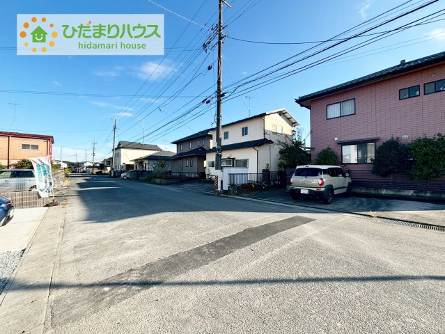 いわき市平下平窪1期　新築戸建　3号棟の前面道路含む現地写真|南向きで日当たり良好(^^♪