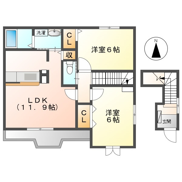 ガーデン植松の間取り