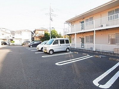 Ｅ・ロードの駐車場