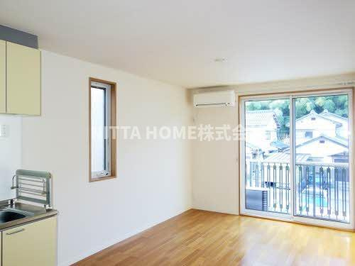 サニーフラットⅠ・Ⅱの設備|エアコンも完備◆