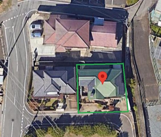 前橋市上細井町既存住宅の前面道路含む現地写真