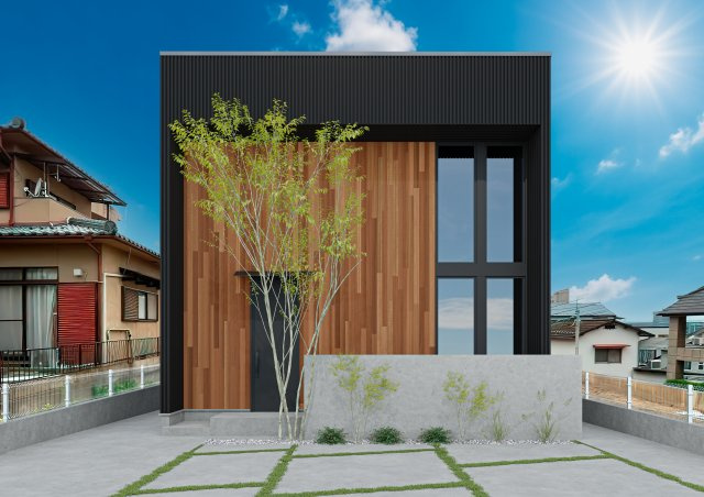 COLORSグリーンヒル栗東市目川３区画の外観パース|～施工事例～