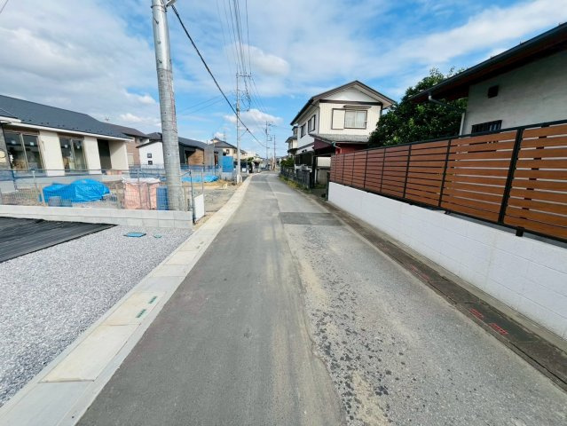 幸手市下川崎　第1期　全7邸の前面道路含む現地写真|〇前面道路〇
南側約4.5m
閑静な住宅街です♪
2025年10月撮影