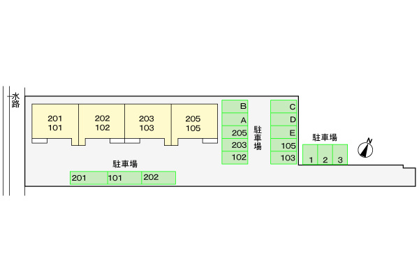 アライブの駐車場