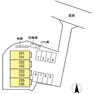 【区画図】 | グランディイグニスⅥ