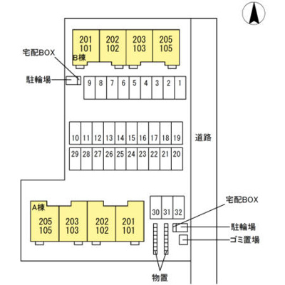 【区画図】 | プルマージュ Ａ
