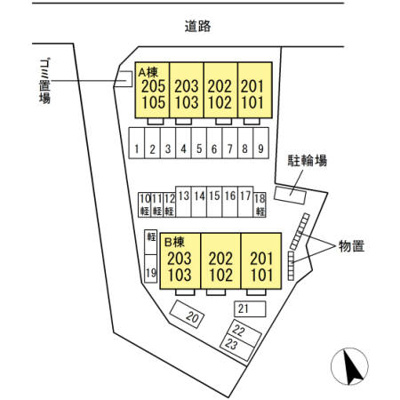 【区画図】 | プリマヴェーラ Ⅰ