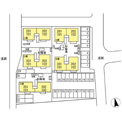 【区画図】 | ヴィクトリータウン E