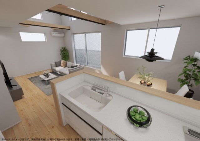 KAGAWA FAMILY DAYS – 通学も暮らしも、ちょうどいいのキッチン|※完成予想CGです