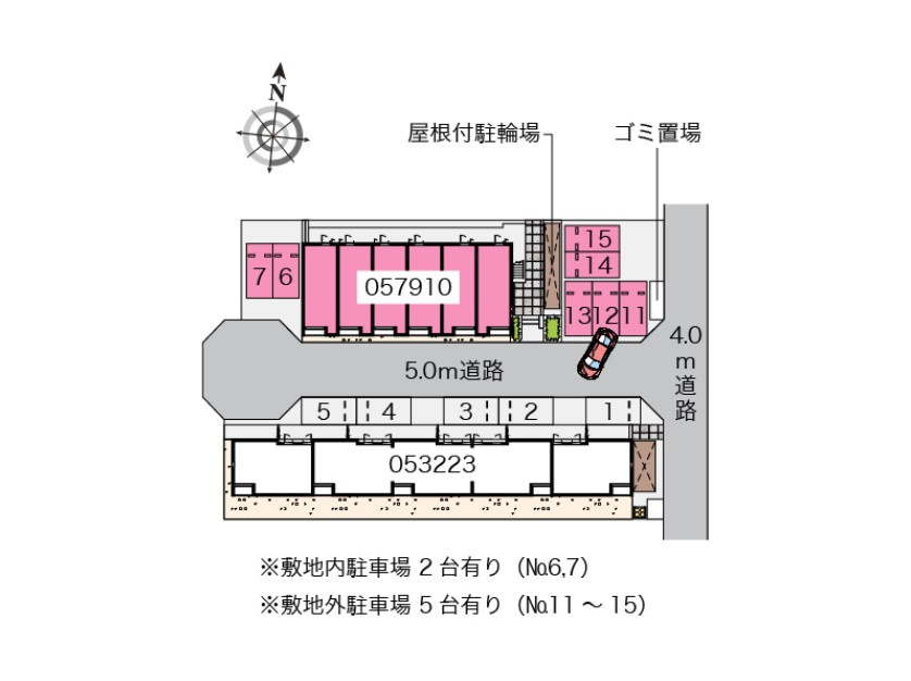 クレイノセンプリス の駐車場