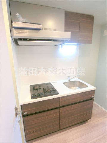 ドゥーエ蒲田南のキッチン|2口ガスシステムキッチン 
